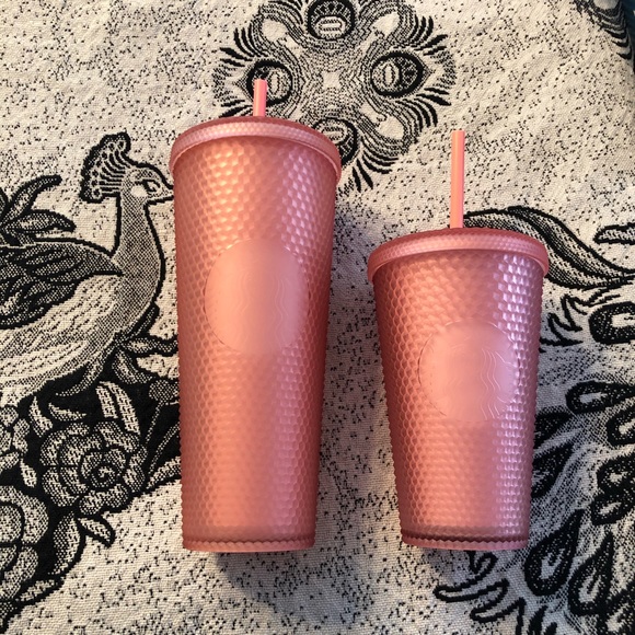 🤍NEW🤍Starbucks 2022 Lemonade Pink Studded Tumblers Set Venti & Grande